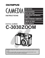 Предварительный просмотр 1 страницы Olympus CAMEDIA C-3030 Zoom Instructions Manual