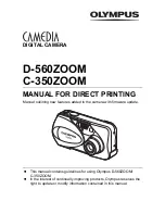 Olympus CAMEDIA C-350ZOOM Printing Manual preview