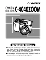 Preview for 1 page of Olympus CAMEDIA C-4040 Zoom Reference Manual
