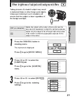 Предварительный просмотр 31 страницы Olympus CAMEDIA C-470 Zoom Advanced Manual