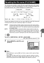 Preview for 73 page of Olympus CAMEDIA C-480 ZOOM Advanced Manual