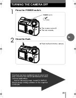 Предварительный просмотр 23 страницы Olympus CAMEDIA C-55 ZOOM Basic Manual