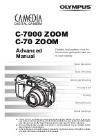 Olympus CAMEDIA C-70 ZOOM Advanced Manual preview