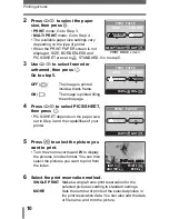 Preview for 10 page of Olympus CAMEDIA C-740 Ultra Zoom Printing Manual