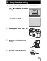 Предварительный просмотр 19 страницы Olympus CAMEDIA C-740 Ultra Zoom Printing Manual