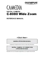 Preview for 1 page of Olympus CAMEDIA C-8080 Wide Zoom Reference Manual
