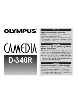 Olympus Camedia D-340R Instructions Manual preview