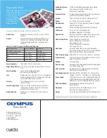 Preview for 2 page of Olympus CAMEDIA D-490 Zoom Specifications