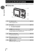 Preview for 12 page of Olympus CAMEDIA D-630 Zoom Advanced Manual