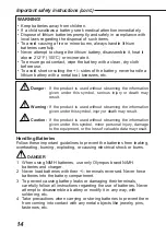 Preview for 14 page of Olympus CAMEDIA E-100 RS Instructions Manual