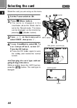 Preview for 44 page of Olympus CAMEDIA E-100 RS Instructions Manual