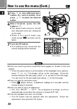 Preview for 50 page of Olympus CAMEDIA E-100 RS Instructions Manual