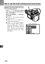 Preview for 172 page of Olympus CAMEDIA E-100 RS Instructions Manual