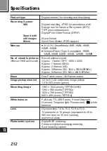 Preview for 212 page of Olympus CAMEDIA E-100 RS Instructions Manual