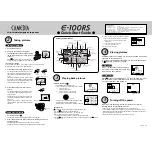 Preview for 2 page of Olympus CAMEDIA E-100 RS Quick Start Manual