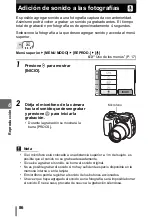 Предварительный просмотр 86 страницы Olympus CAMEDIA SP-500 UZ Manual Avanzado