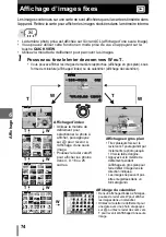 Предварительный просмотр 74 страницы Olympus CAMEDIA SP-500 UZ Manuel Avancé