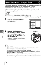 Предварительный просмотр 86 страницы Olympus CAMEDIA SP-500 UZ Manuel Avancé