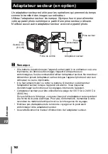 Предварительный просмотр 162 страницы Olympus CAMEDIA SP-500 UZ Manuel Avancé