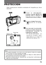 Предварительный просмотр 75 страницы Olympus D-360L - 1.2MP Digital Camera Instrucciones