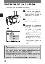 Предварительный просмотр 76 страницы Olympus D-360L - 1.2MP Digital Camera Instrucciones