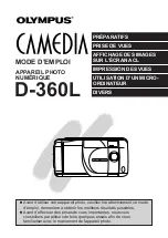 Preview for 1 page of Olympus D-360L - 1.2MP Digital Camera Mode D'Emploi