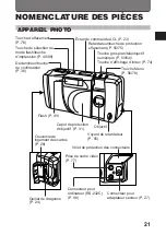 Предварительный просмотр 21 страницы Olympus D-360L - 1.2MP Digital Camera Mode D'Emploi