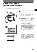 Предварительный просмотр 59 страницы Olympus D-360L - 1.2MP Digital Camera Mode D'Emploi