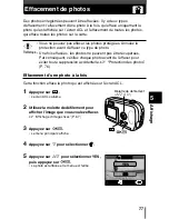 Предварительный просмотр 78 страницы Olympus D-390 - 2 MP Digital Camera Manuel De Référence