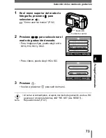 Предварительный просмотр 74 страницы Olympus D560 - 3.2 MP Digital Camera Manual De Consulta