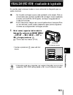 Предварительный просмотр 104 страницы Olympus D560 - 3.2 MP Digital Camera Manual De Consulta