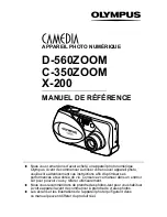 Предварительный просмотр 2 страницы Olympus D560 - 3.2 MP Digital Camera Manuel De Référence