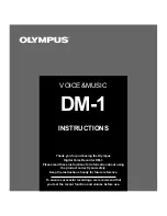 Olympus DM-1 Instructions Manual preview