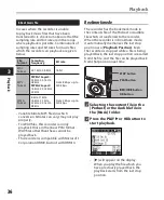 Preview for 36 page of Olympus DM 520 - Ultimate Recording Combo Detailed Instructions