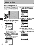 Preview for 44 page of Olympus DM 520 - Ultimate Recording Combo Detailed Instructions