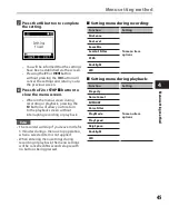 Preview for 45 page of Olympus DM 520 - Ultimate Recording Combo Detailed Instructions