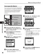 Preview for 56 page of Olympus DM 520 - Ultimate Recording Combo Detailed Instructions