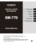 Olympus dm-770 User Manual preview