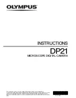 Preview for 1 page of Olympus DP21 Instructions Manual