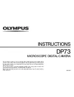 Preview for 1 page of Olympus DP73 Instruction Manual