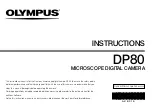 Preview for 1 page of Olympus DP80 Instructions Manual