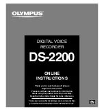 Olympus DS-2200 Online Instructions Manual preview