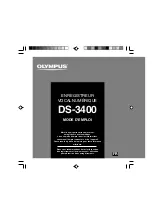 Olympus DS-3400 Manuel Du Propriétaire preview