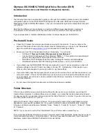 Preview for 1 page of Olympus DS-3500 Installation Instructions Manual