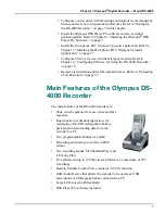 Предварительный просмотр 7 страницы Olympus DS-4000 Installation And User Manual