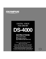 Olympus DS-4000 Instructions Manual preview
