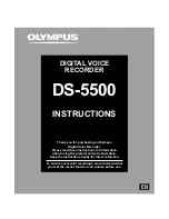 Olympus DS-5500 Instructions Manual preview