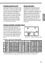 Preview for 9 page of Olympus E-20 - Dual Monaural Earphones Basic Manual