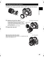 Preview for 5 page of Olympus E-410 - EVOLT Digital Camera SLR Instruction Manual