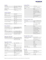 Preview for 3 page of Olympus E-450 Specifications